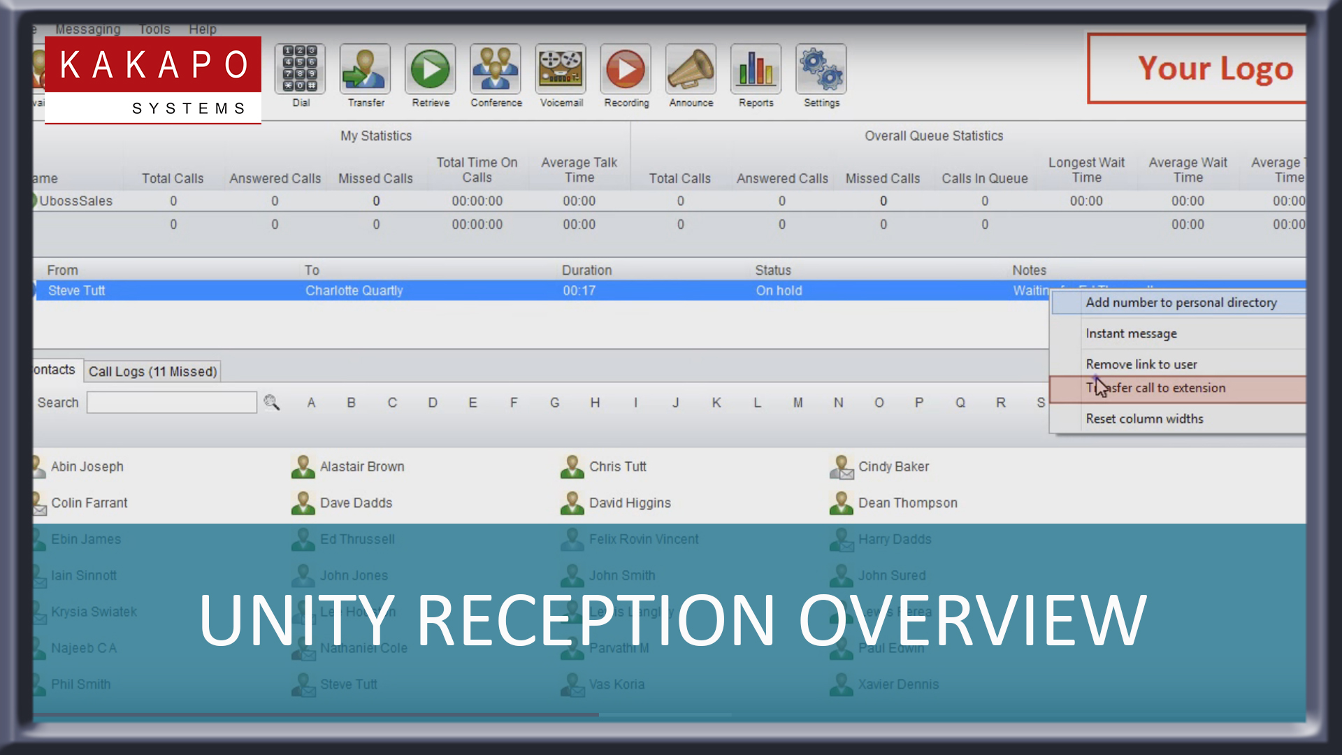 Unity Reception Overview