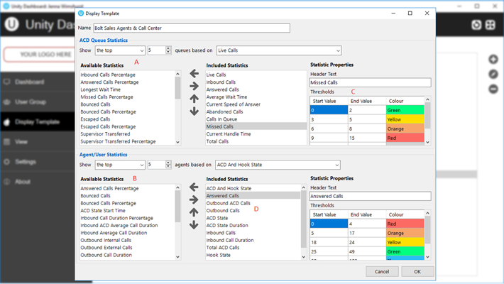 Real Time Configurable Statistics